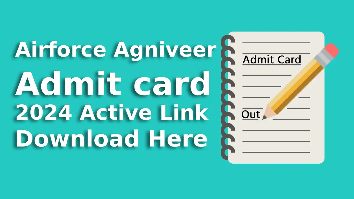 Airforce agniveer admit card 2024