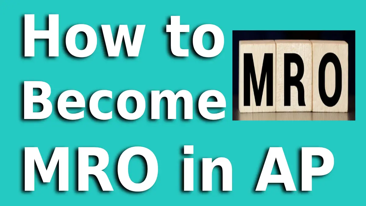 how to become mro in ap 